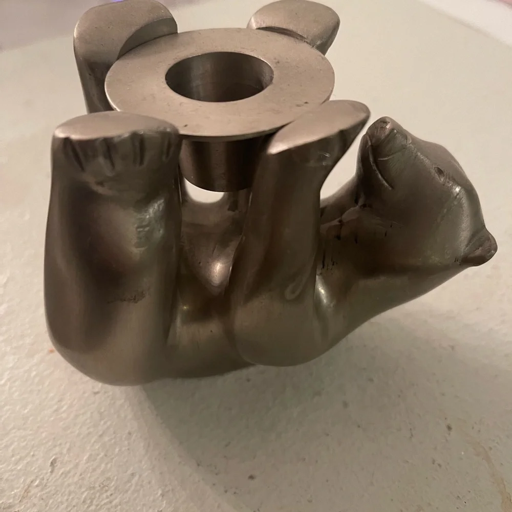 Restoration Hardware Polar Bear Figure candle holder